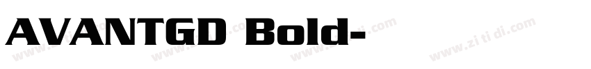 AVANTGD Bold字体转换